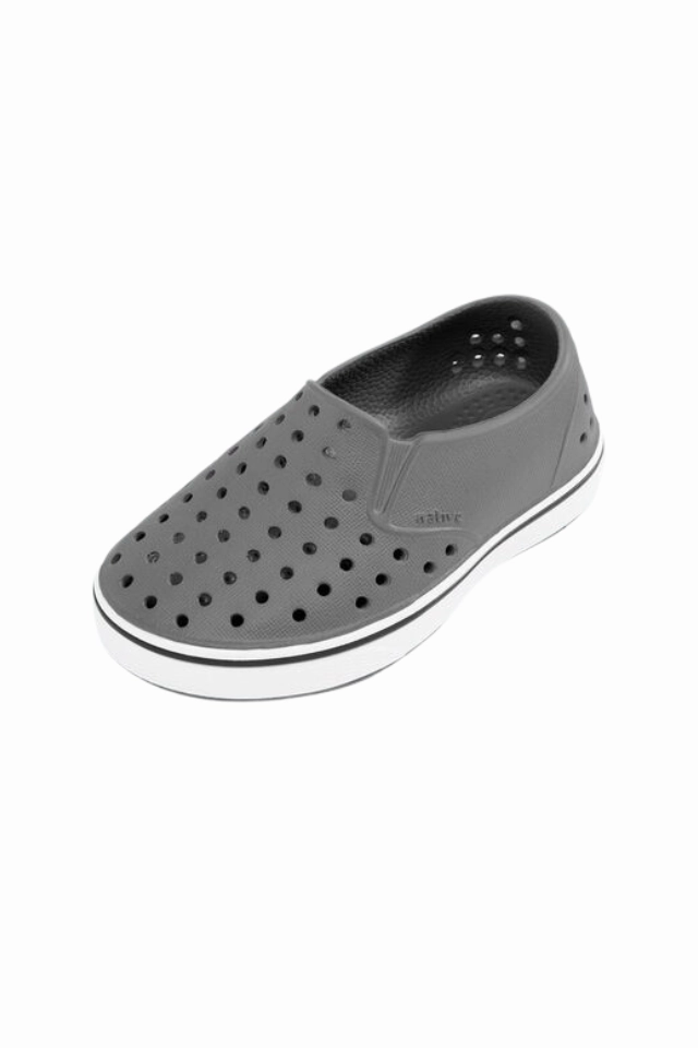 Native Miles Junior - Dublin Grey Browns Tennis Shoes