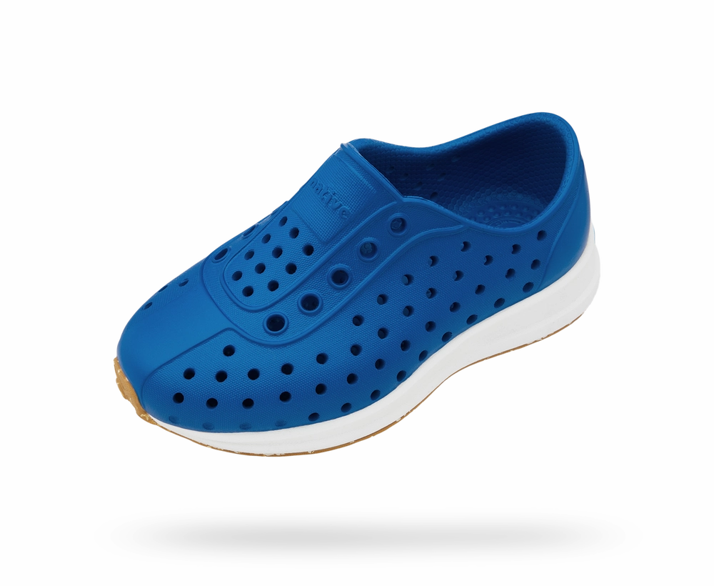 Native Shoes Child Robbie Sugarlite - Victoria Blue / Shell White Trusstic System Asics Running Shoes