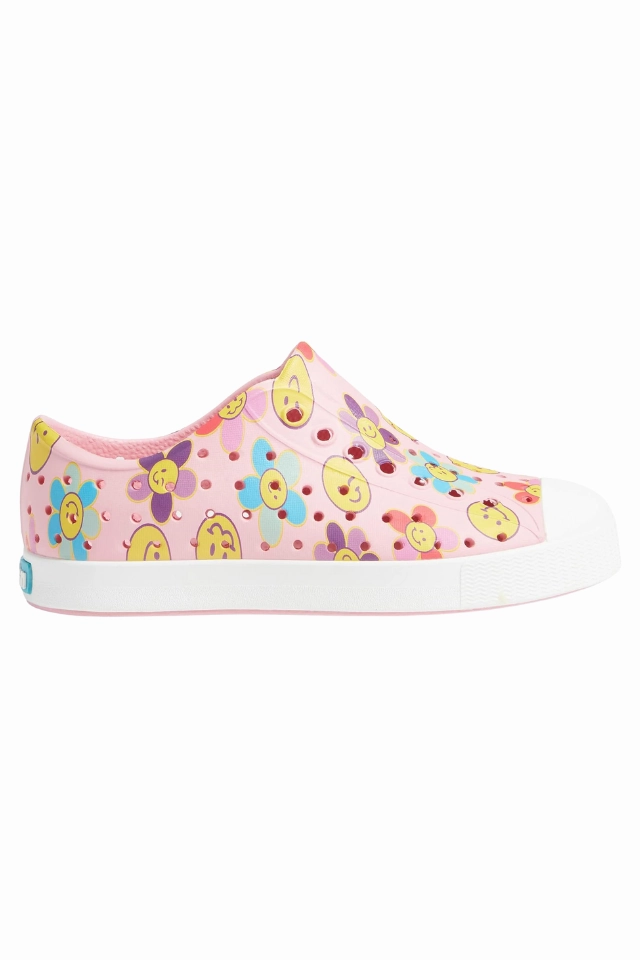 Difference Between Tennis Shoes And Running Shoes Native Sugarlite Print Junior - Princess Pink/Shell White/Haze Sunpetal