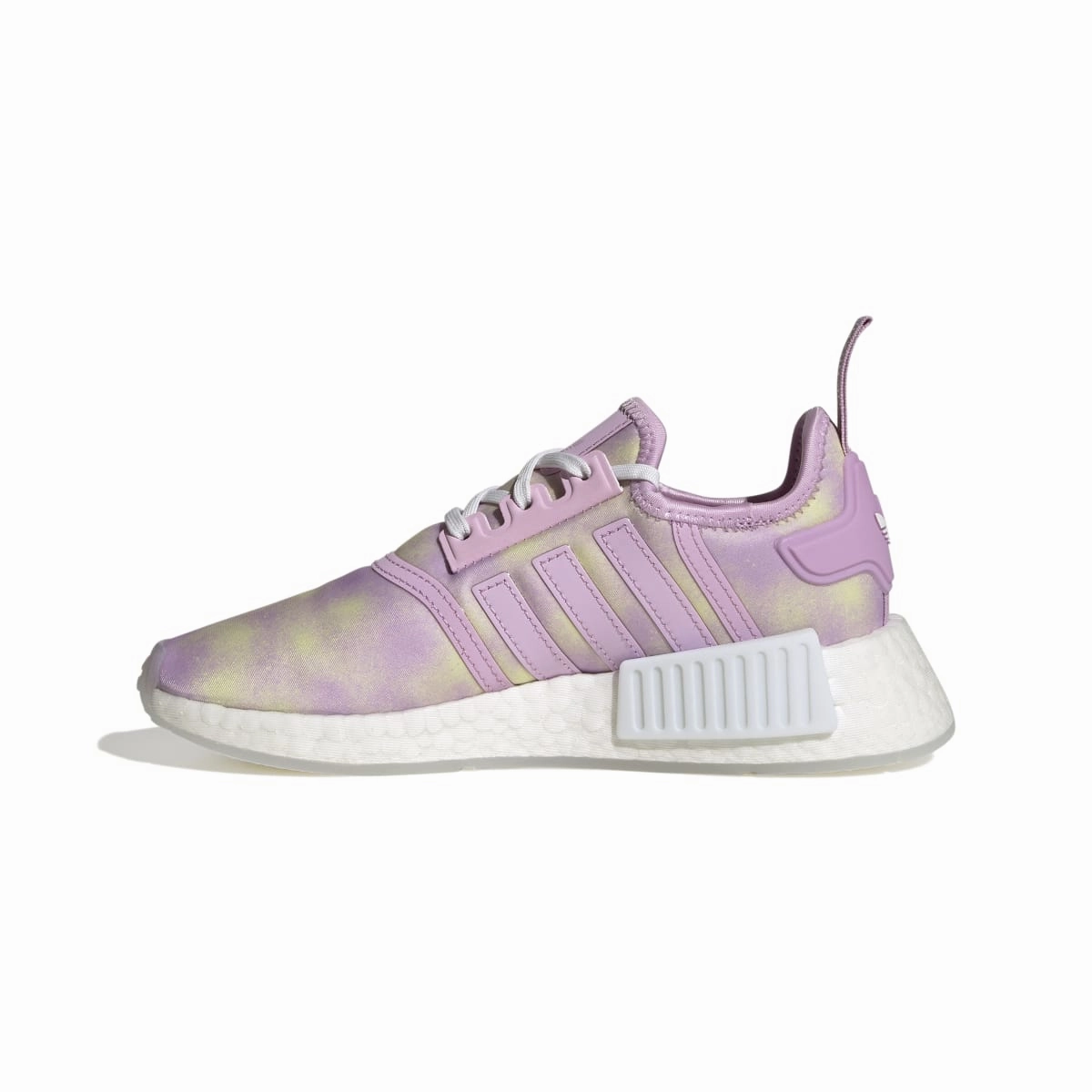 Night Run Date night ADIDAS HQ6184 NMD_R1 JR'S (Medium) Lilac/White/Lilac Mesh Running Shoes