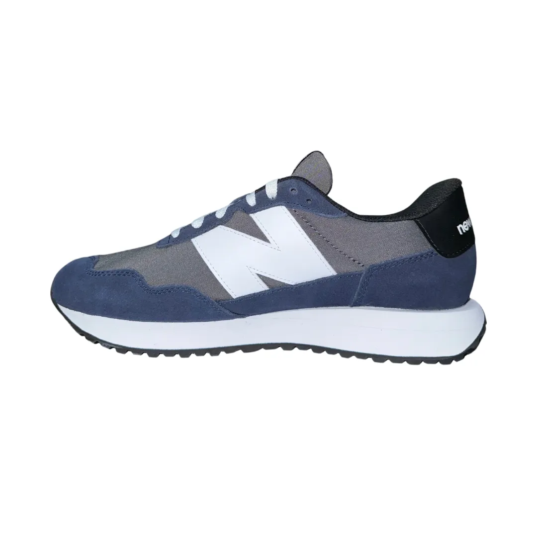 NEW BALANCE MS237MCN 237 MN'S (Medium) Castlerock/White Leather, Suede & Mesh Lifestyle Shoes Spin Step