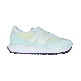 Track Step Dinner Step NEW BALANCE WS237HTG 237 v1 WMN'S (Medium) Light Aqua/White Suede & Mesh Lifestyle Shoes