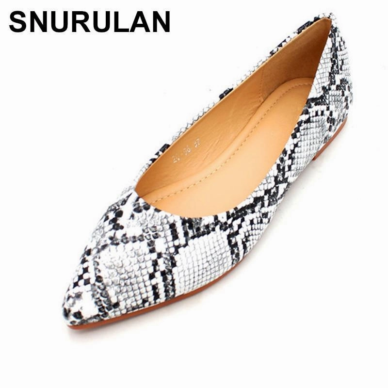 Dr. Martens 8053 Quad Ii Loafers New Arrival  Women's Loafers Women Flat Heel Shoes Snake Print Slip-On Pointed Toe Causal Shoe