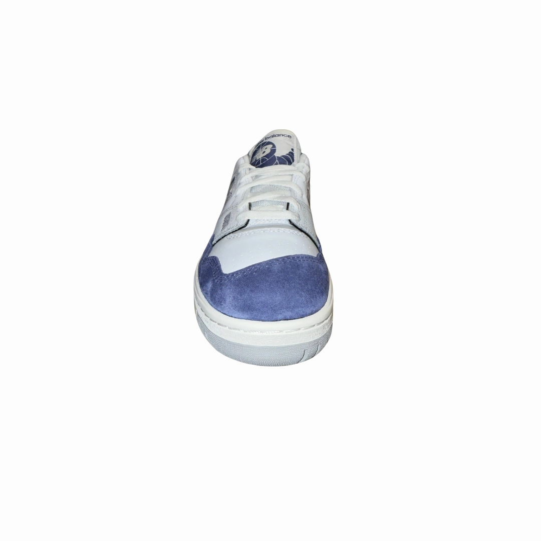 NEW BALANCE BB550BWG 550 RETRO HOOPS MN'S (Medium) White/Blue/Grey Leather, Synthetic & Mesh Basketball Shoes Sneaker Storage