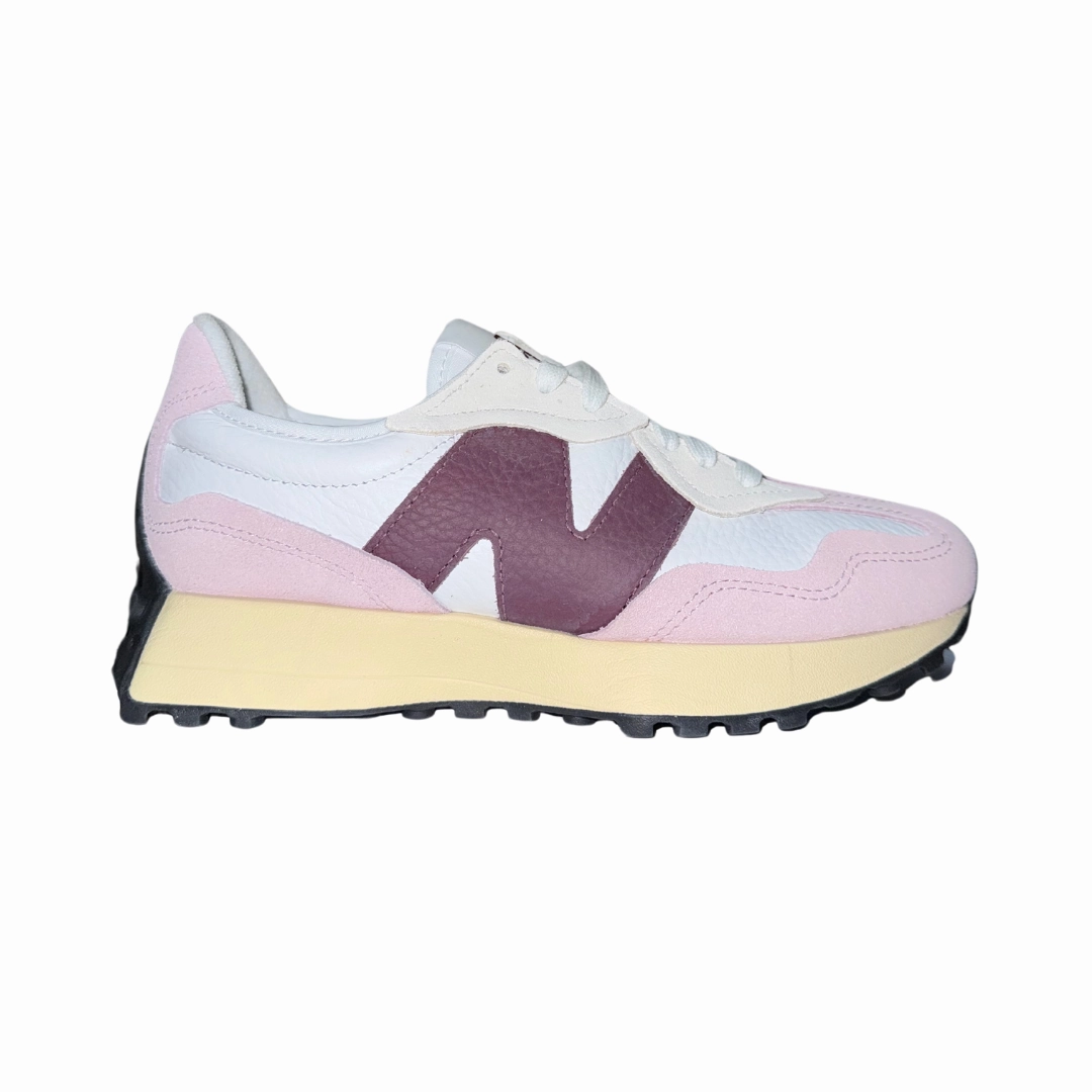 NEW BALANCE U327WPKB 327 MN'S (Medium) Pink/Purple Suede & Mesh Lifestyle Shoes Quick Jog
