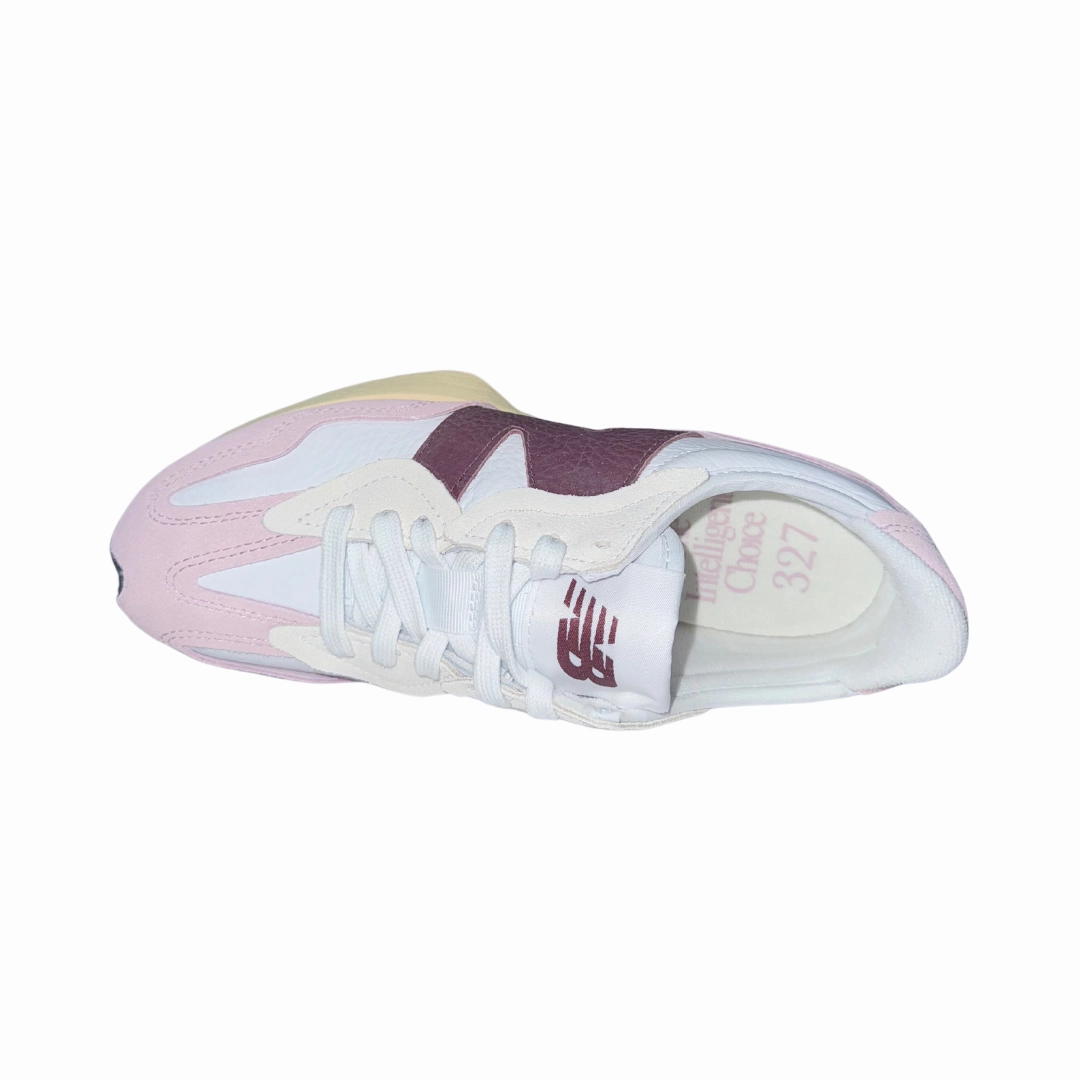 Versatile Step Ridge Path NEW BALANCE U327WPKB 327 MN'S (Medium) Pink/Purple Suede & Mesh Lifestyle Shoes