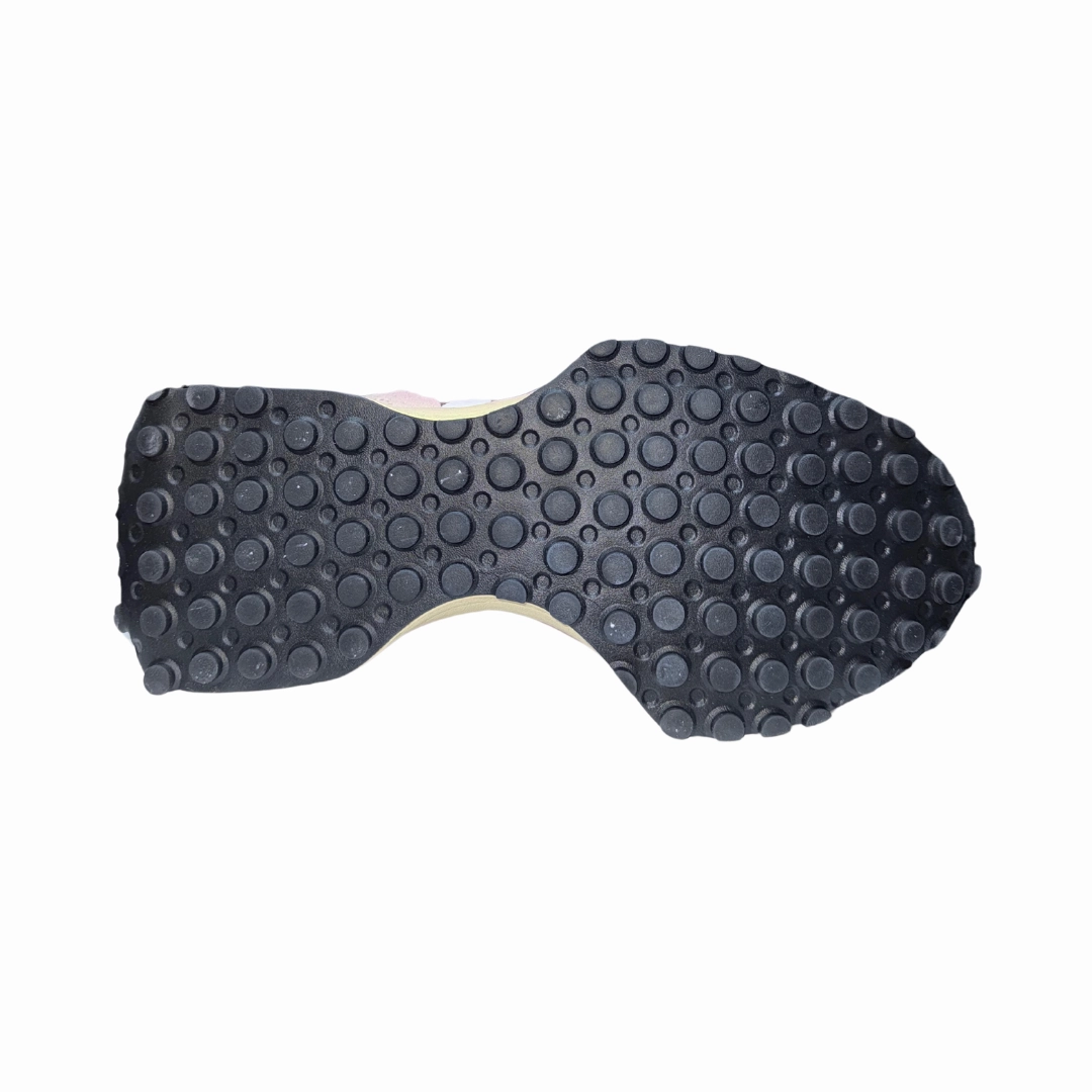 Water Safe Walk-Ready Shoes NEW BALANCE U327WPKB 327 MN'S (Medium) Pink/Purple Suede & Mesh Lifestyle Shoes