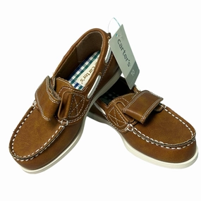 Asics Street Shoes NEW! Carter's Boys Casual Dress Shoes Size 10 Kids Brown Slip On Boat Shoes