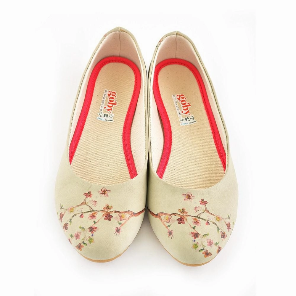 New Cherry Blossom Ballerinas Shoes 1091 Craftsmanship Firm Ground