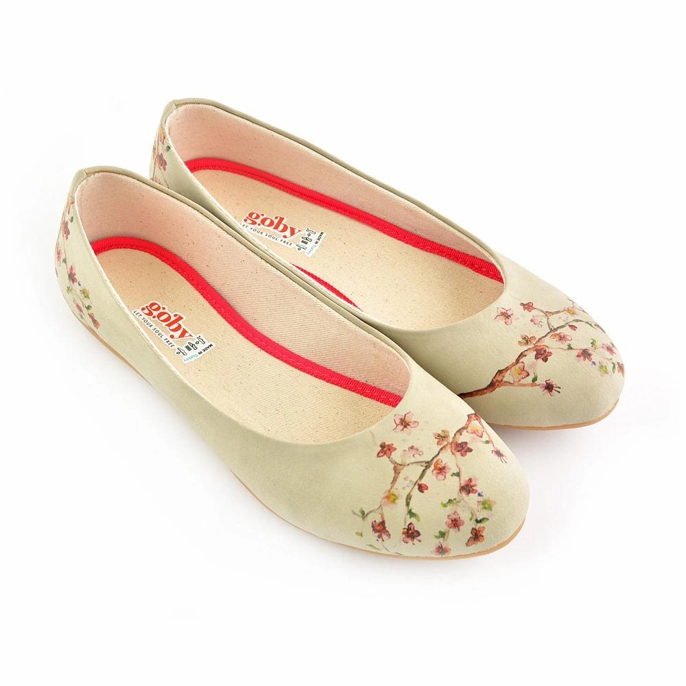 Planet Mood New Cherry Blossom Ballerinas Shoes 1091