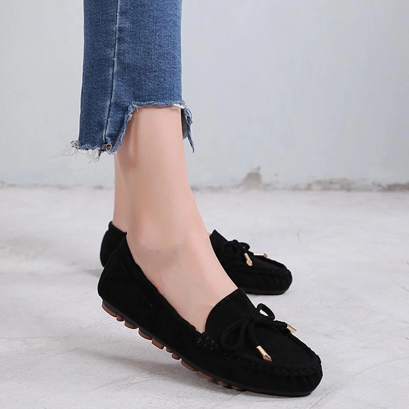 White Mountain Shoes Loafers New  Loafers Women Moccasins Butterfly-Knot Slip On Solid Flats Shallow Round Toe Casual Flat Shoes