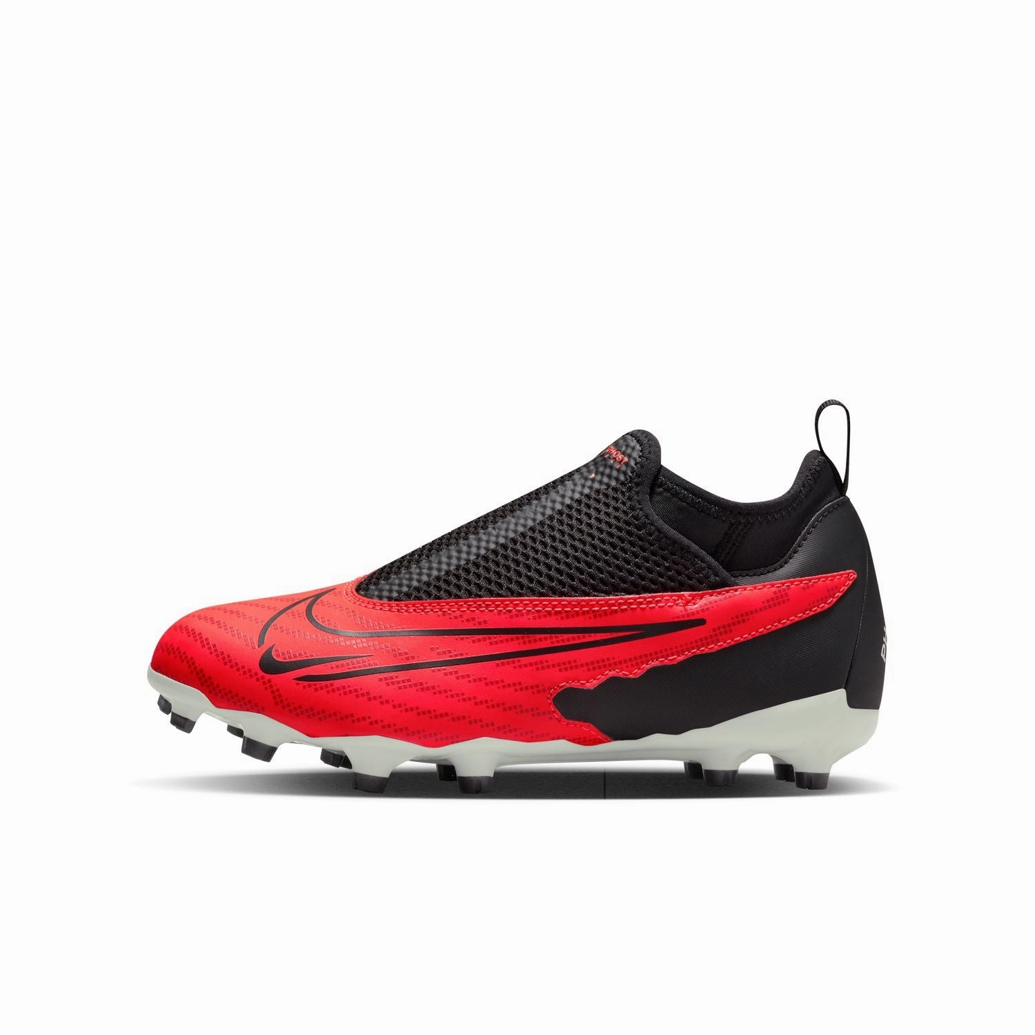 Nike Jr. Phantom GX Academy Dynamic Fit FG/MG - BRIGHT CRIMSON/BLACK-WHITE Heel Pads For Soccer Cleats