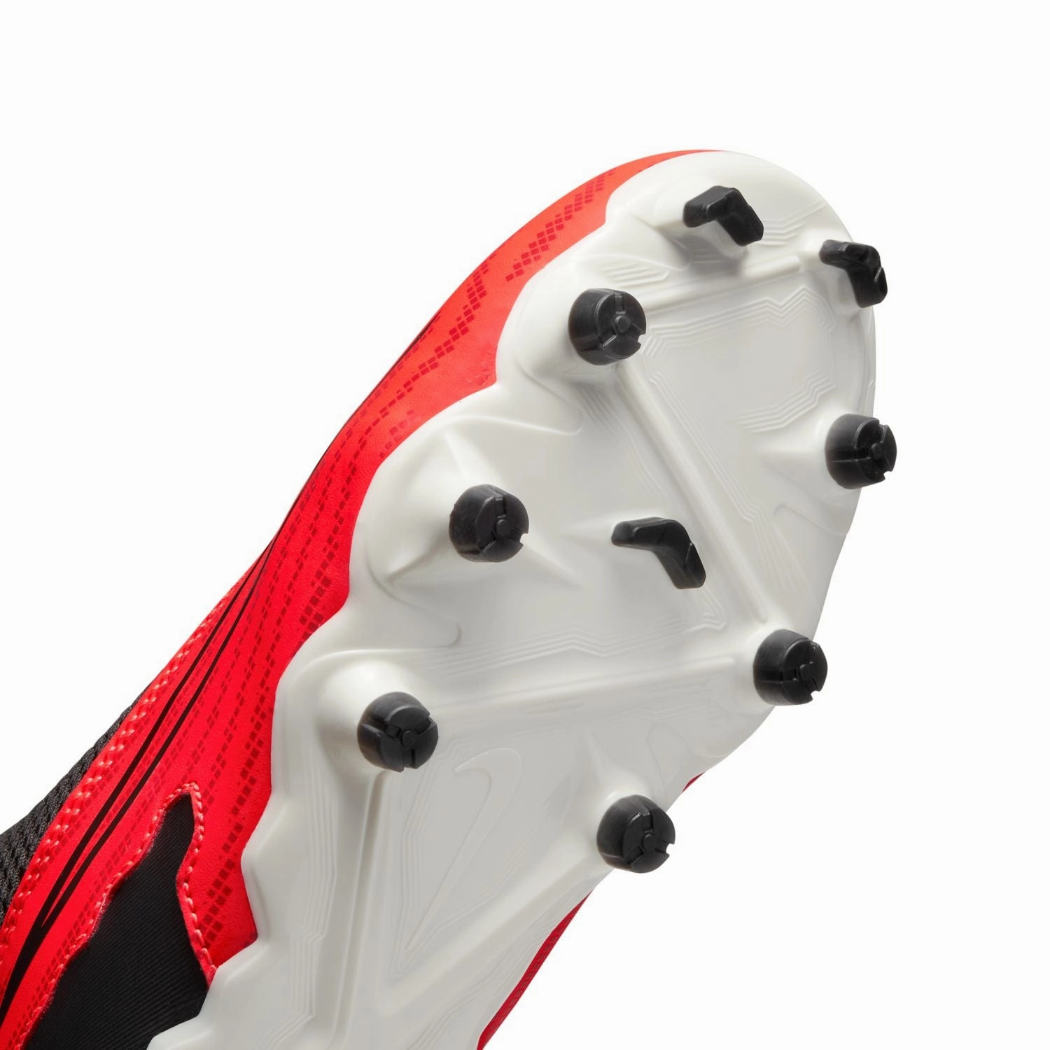 Nike Jr. Phantom GX Academy Dynamic Fit FG/MG - BRIGHT CRIMSON/BLACK-WHITE Ankle Support Cleats Soccer