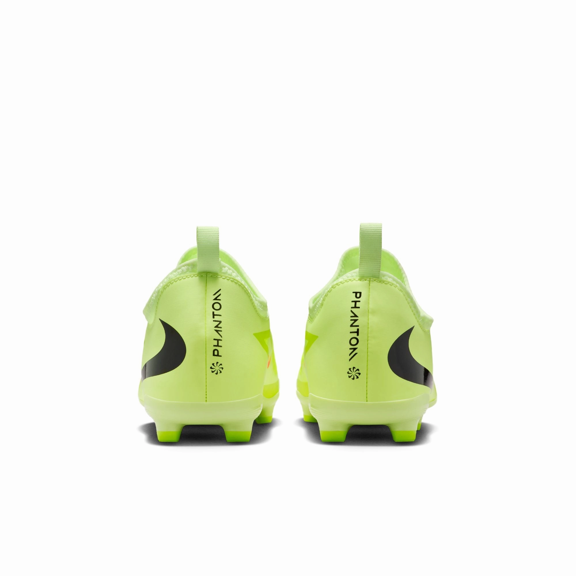 Soccer Toe Cleat Nike Junior Phantom 6 Low Academy FG Firm Ground Soccer Cleats- Hyper Crimson/Black/ Life Lime