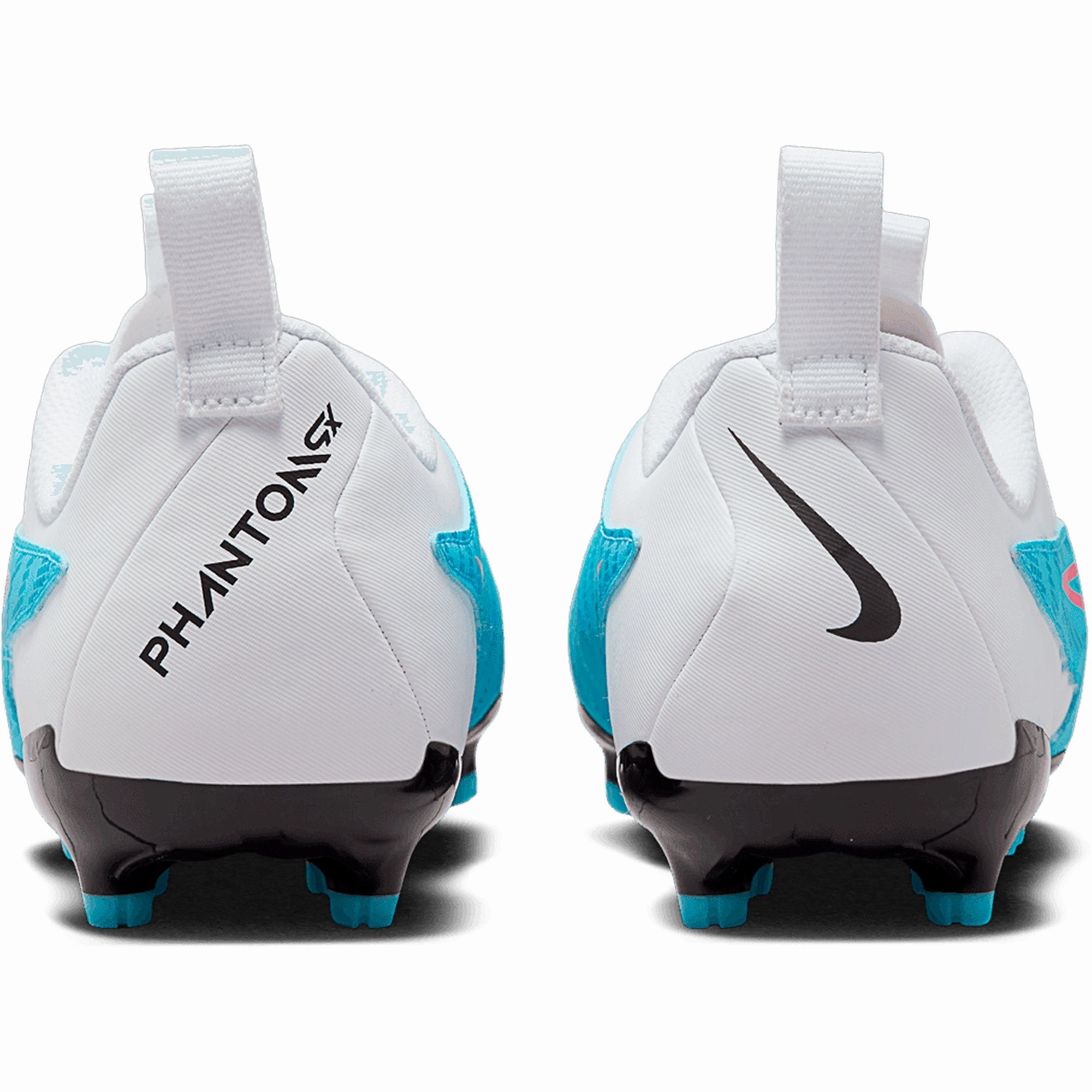 Nike Junior Phantom GX Academy FG/MG Firm Ground Soccer Cleats - Blue/Pink/White/Black Purple And White Soccer Cleats