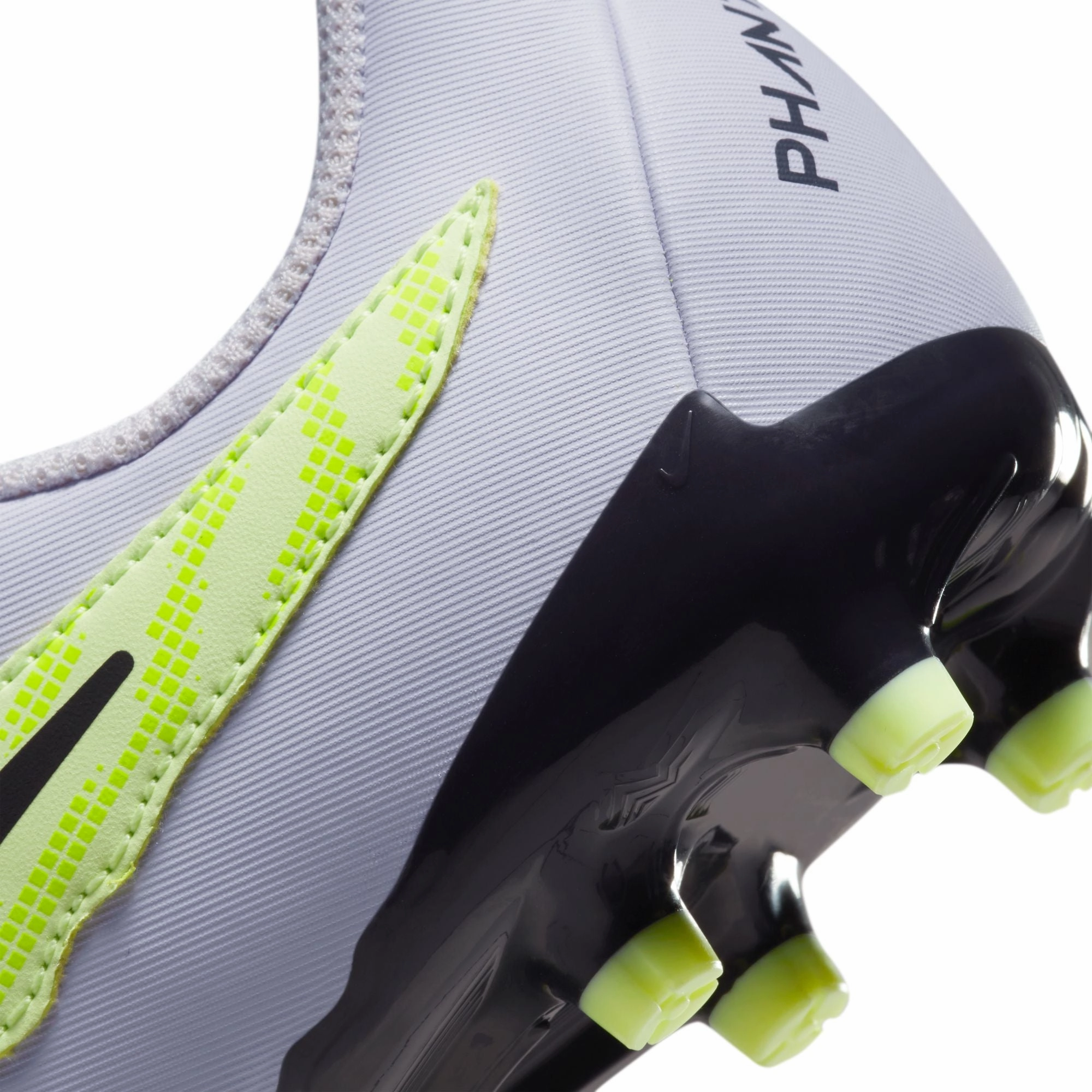 Nike Junior Phantom GX Academy FG/MG Firm Ground Soccer Cleats - Grey/Volt/Grape Shoes Cleats Soccer