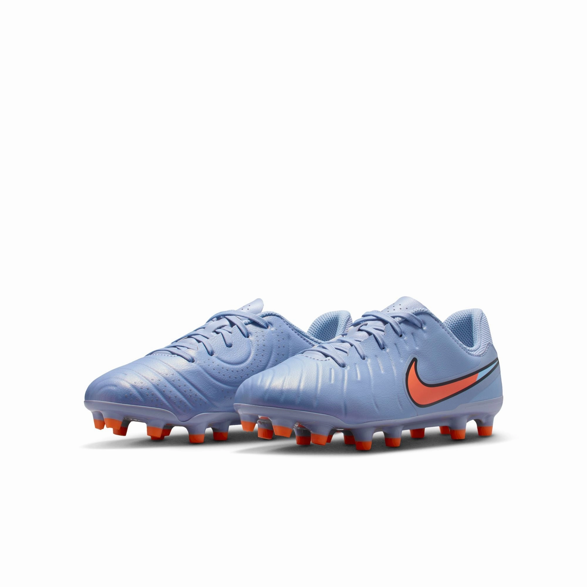 Nike Junior Tiempo Legend 10 Academy FG Firm Ground Soccer Cleat- Blue Eclipse/Black Indoor Soccer Cleat