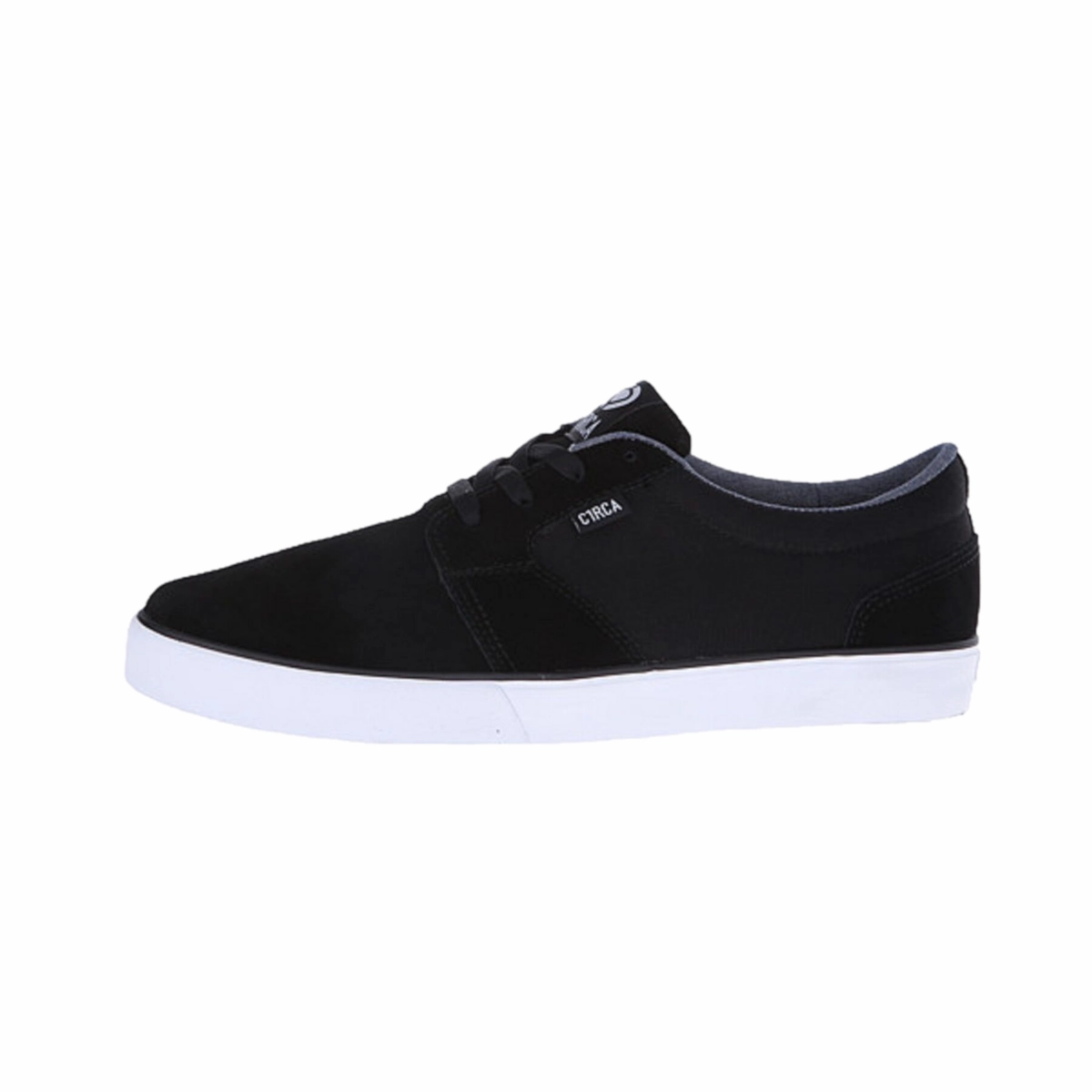 Laid Back Toe Zone CIRCA 100130-BKWT HESH 2.0 MN'S (Medium) Black/White Suede & Canvas Skate Shoes