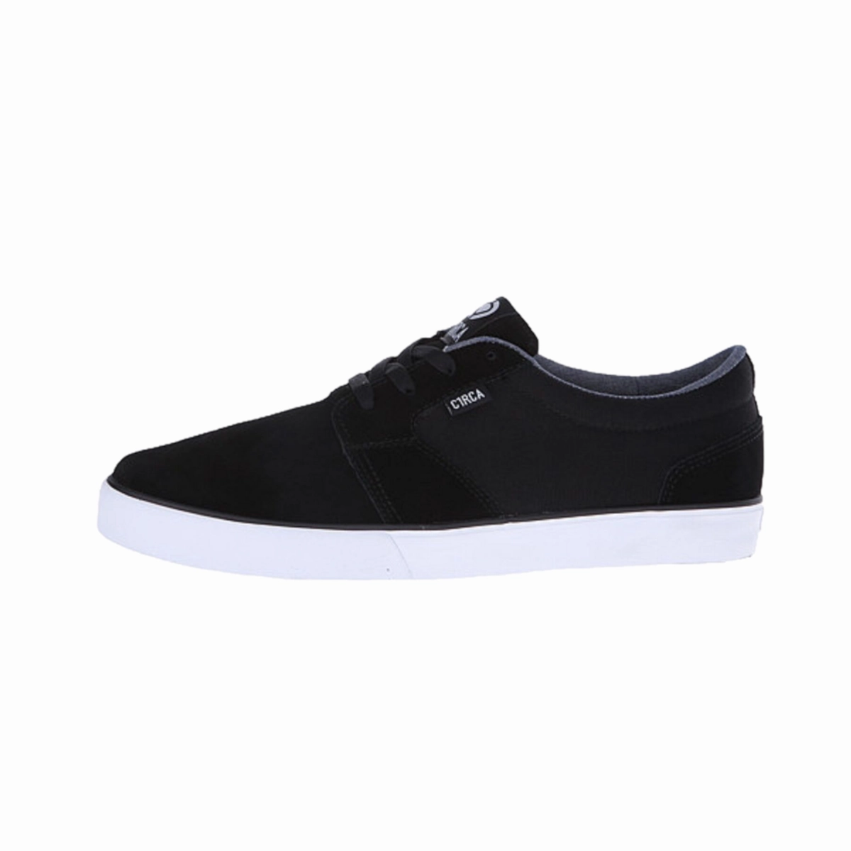 Active Wear Wear-Ready Shoes CIRCA 100130-BKWT HESH 2.0 MN'S (Medium) Black/White Suede & Canvas Skate Shoes