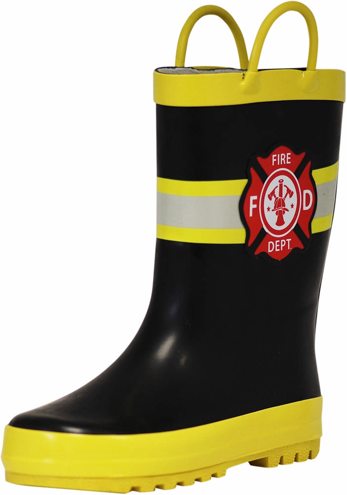 Norty Toddlers to Big Kids Boy's Girl's Waterproof Rubber Rain Boots Cowgirl Riding Boots