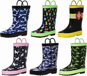 Norty Toddlers to Big Kids Boy's Girl's Waterproof Rubber Rain Boots Compression Boots Benefits