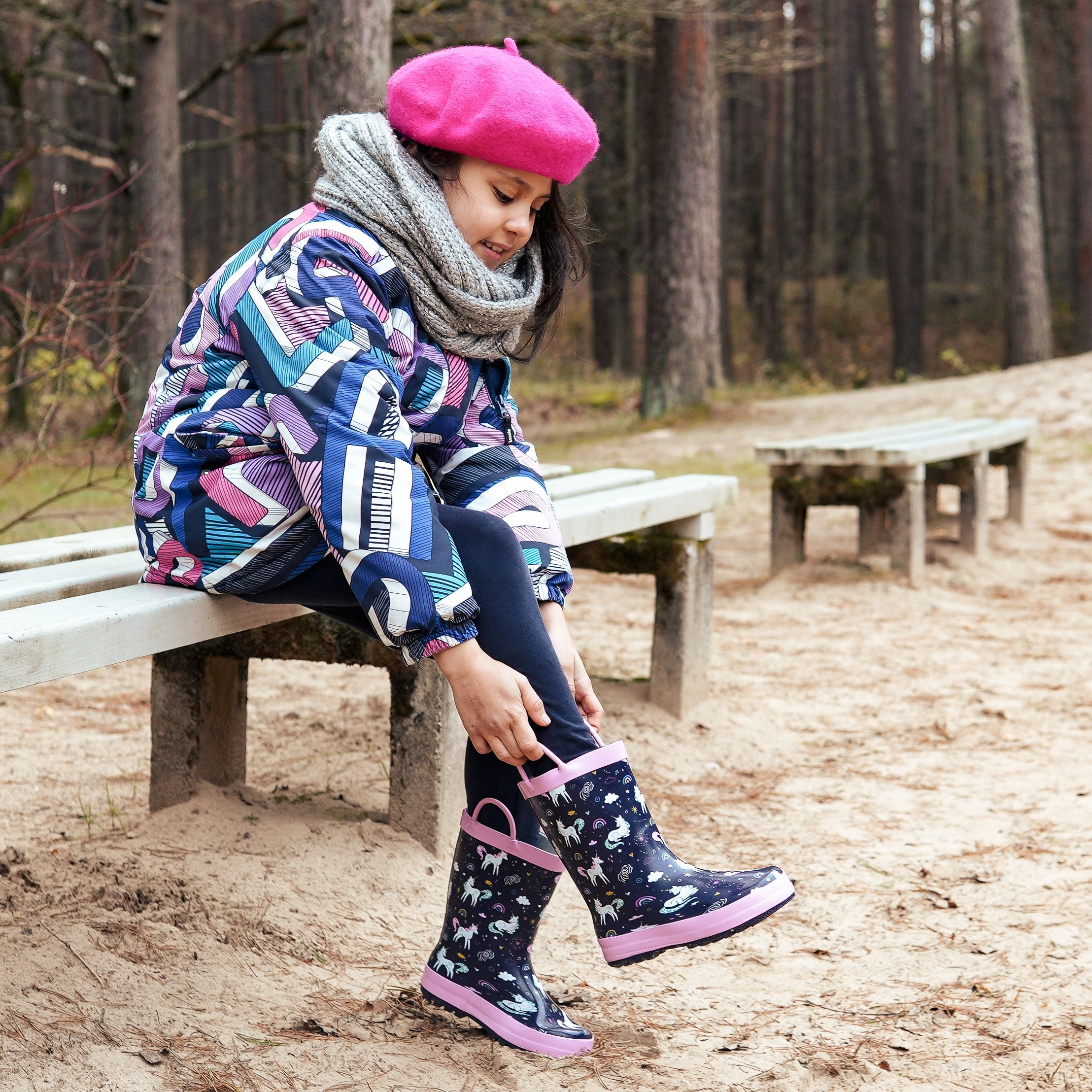 Norty Toddlers to Big Kids Boy's Girl's Waterproof Rubber Rain Boots Low Western Boots