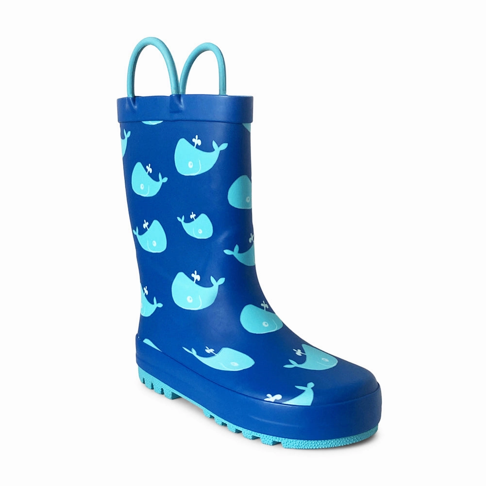 Norty Toddlers to Big Kids Boy's Girl's Waterproof Rubber Rain Boots Lemaire Boots