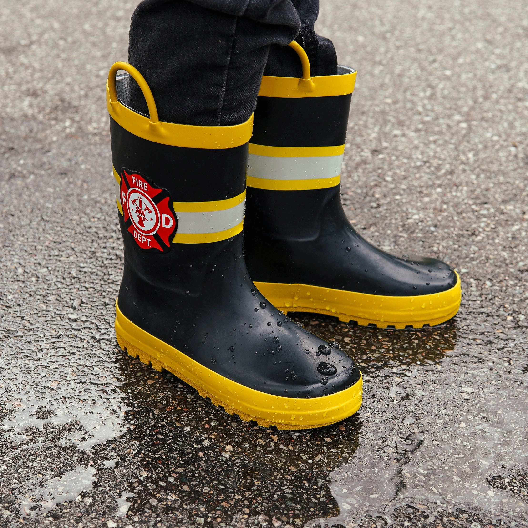 Balenciaga Combat Strike Boots Norty Toddlers to Big Kids Boy's Girl's Waterproof Rubber Rain Boots