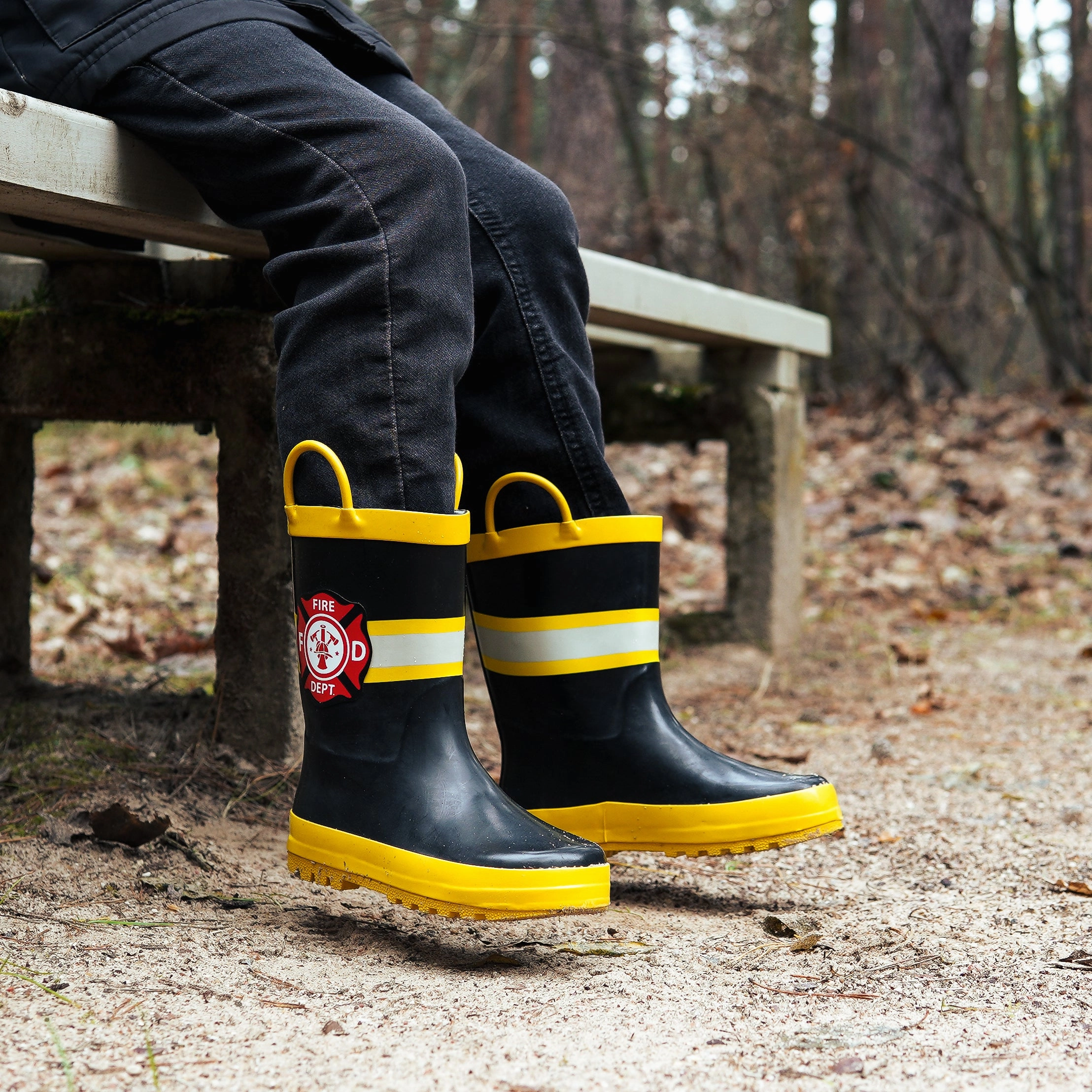 Bike Boots Norty Toddlers to Big Kids Boy's Girl's Waterproof Rubber Rain Boots