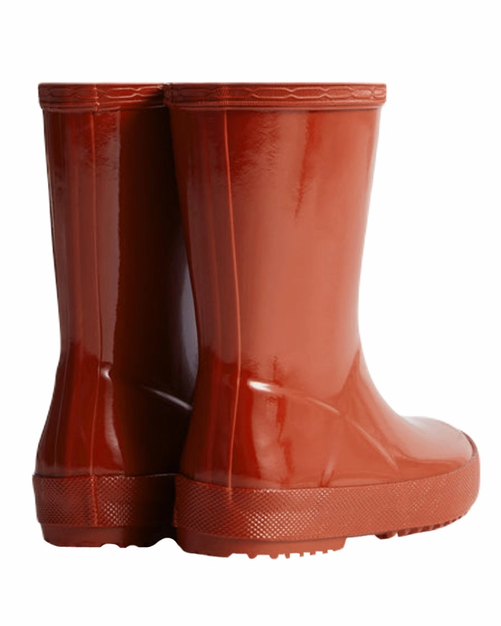 Cognac Ladies Boots Hunter Original Kids First Gloss Wellington Boots