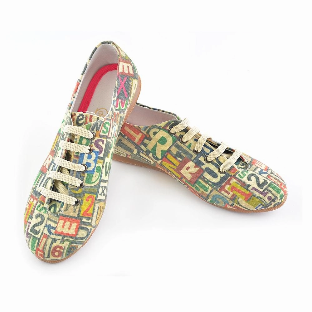 Knitted Warm Numbers and Letters Ballerinas Shoes SLV031