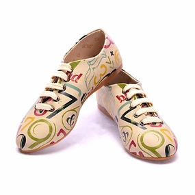 Molded Insole Numbers Ballerinas Shoes SLV017