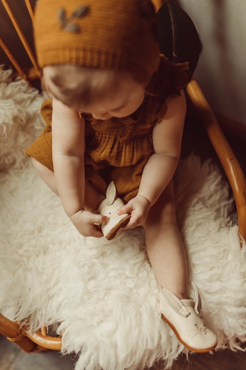 Playboy High Heels Oat Bunnies // Cute Critters Leather Shoes Baby and Toddler Bunny