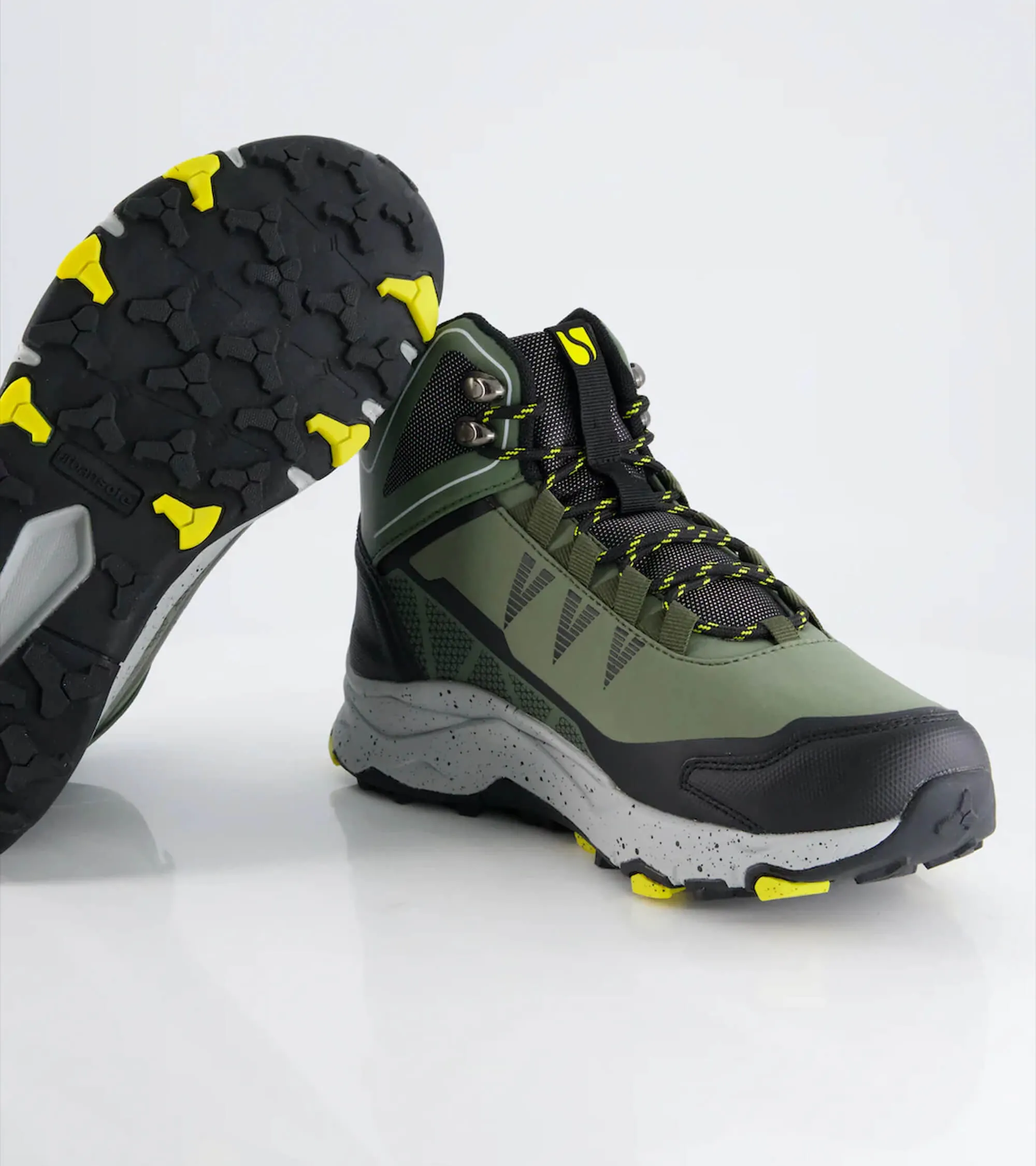 Mid Vs Low Hiking Shoes Aqua Softshell Men's Boots US-AQ-4201