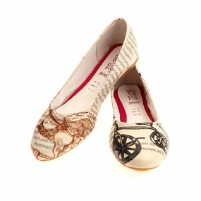 Ice Guard Old Bsycle Ballerinas Shoes 1019