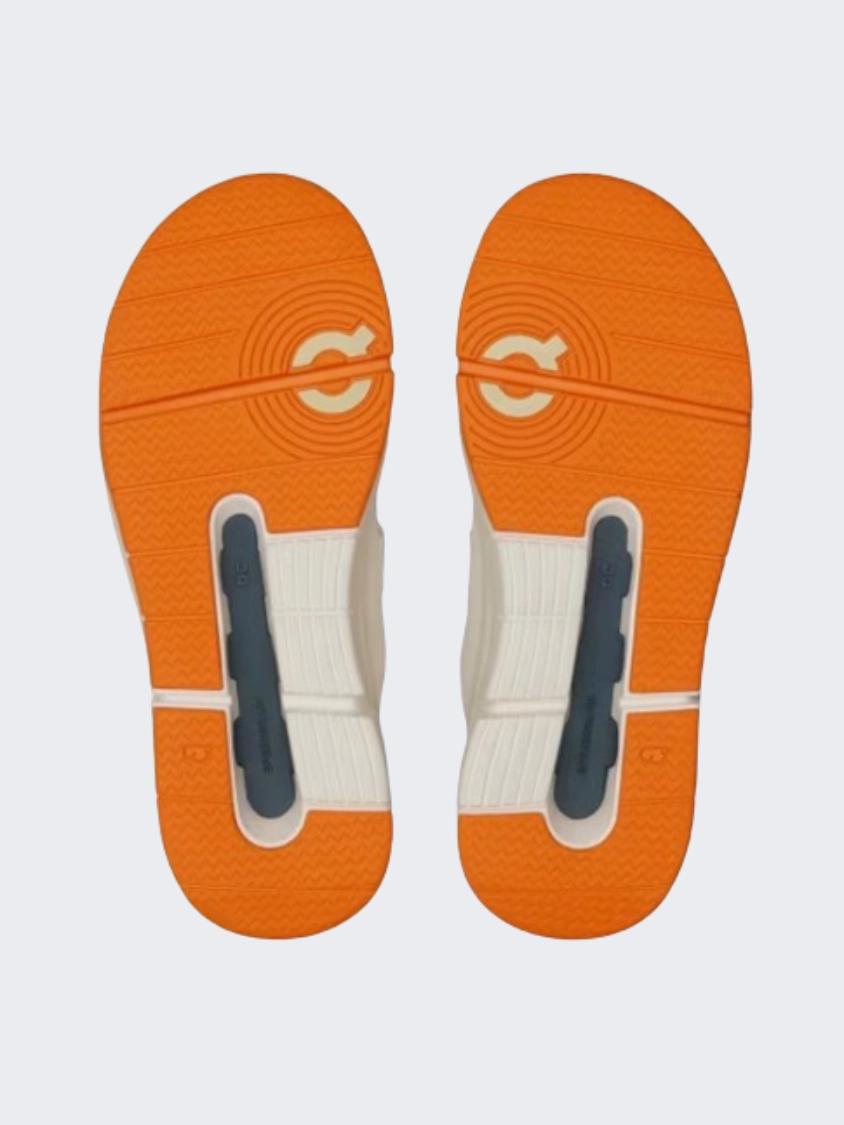 On The Roger Ps Boys Tennis Shoes Ivory/Orange Tennis Shoe Sales