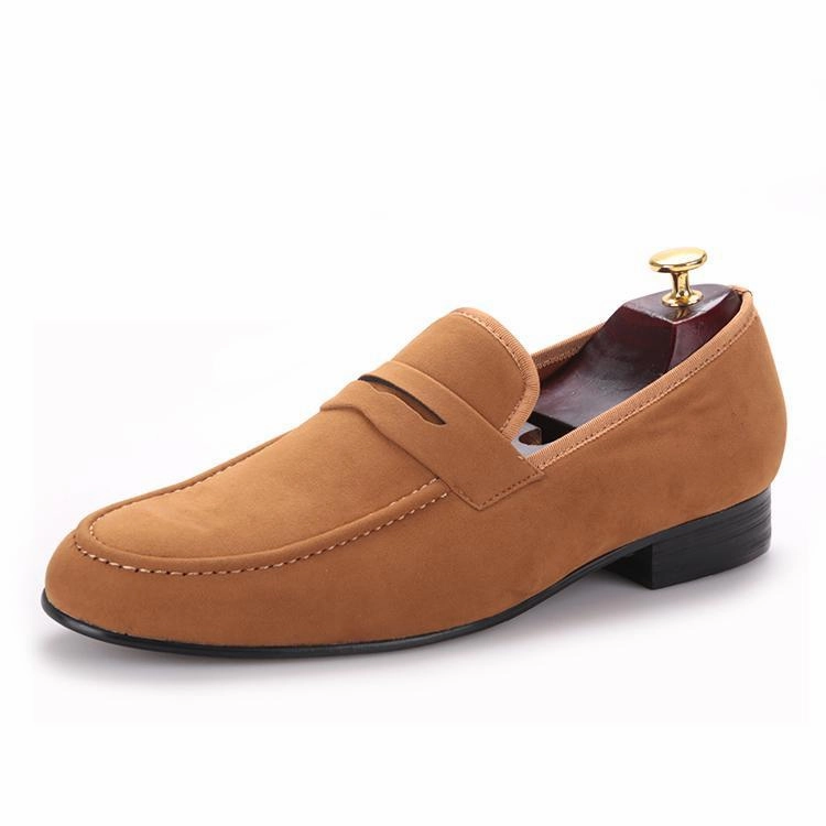 Pedro Loafers OneDrop Handmade Men Dress Shoes Velvet Penny Party Wedding Prom Banquet Loafers
