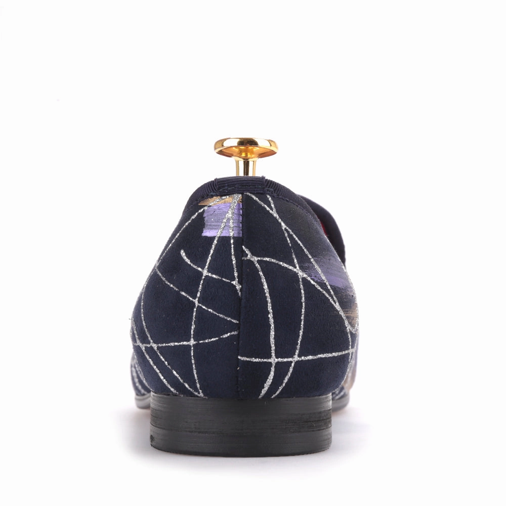 OneDrop Handmade Oil Painting Men Dress Shoes Party Wedding Prom Loafer Roger Vivier Loafers