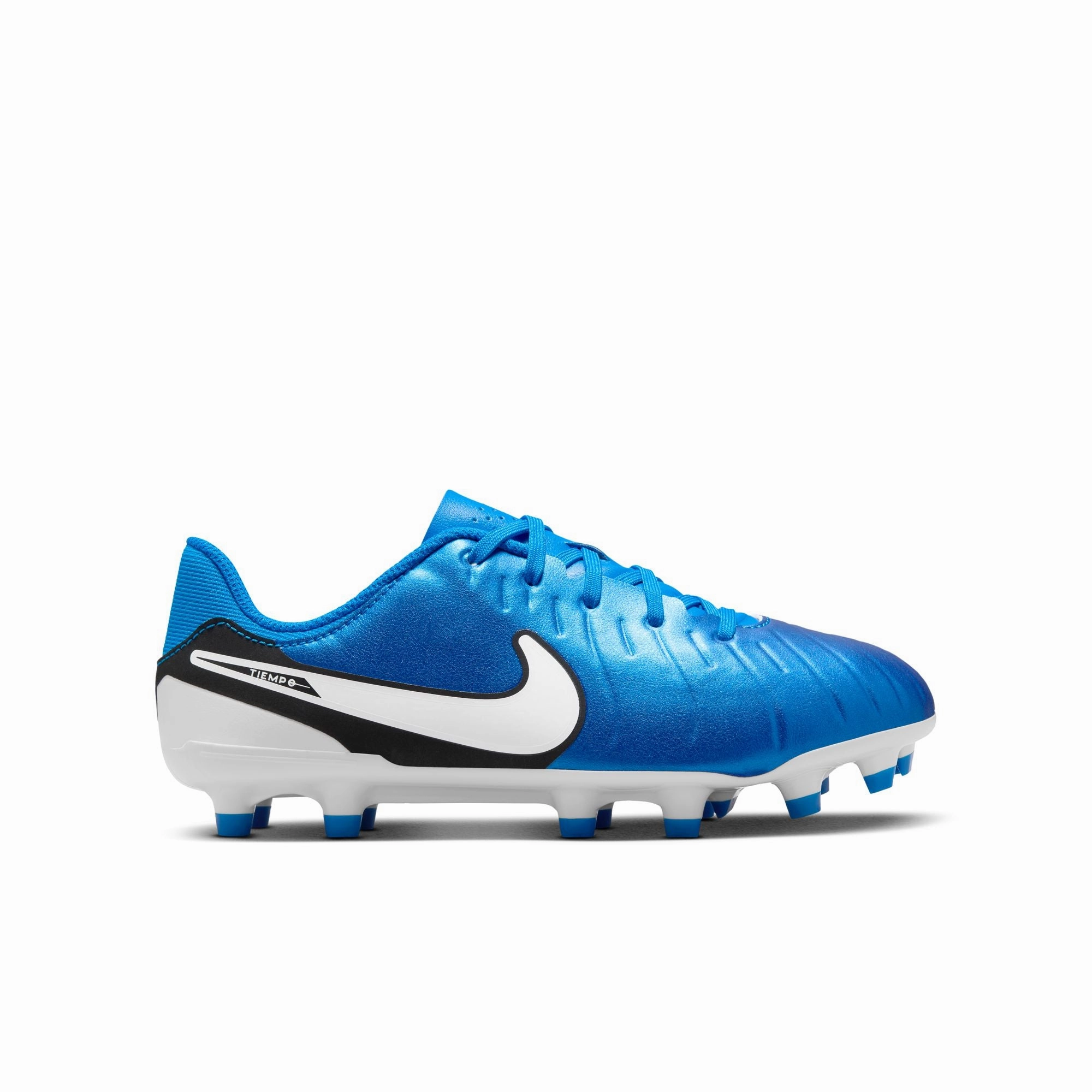 Nike Junior Tiempo Legend 10 Academy FG/MG Firm Ground Soccer Cleats - Soar/White Most Comfortable Soccer Cleats