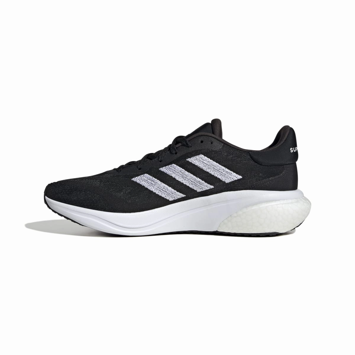 night walk Rain Guard ADIDAS IE4367 SUPERNOVA 3 MN'S (Medium) Black/White/Black Textile Running Shoes