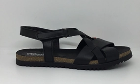 Trisoles Fargo 674 Black Leather Urban Stroll Daily Mobility