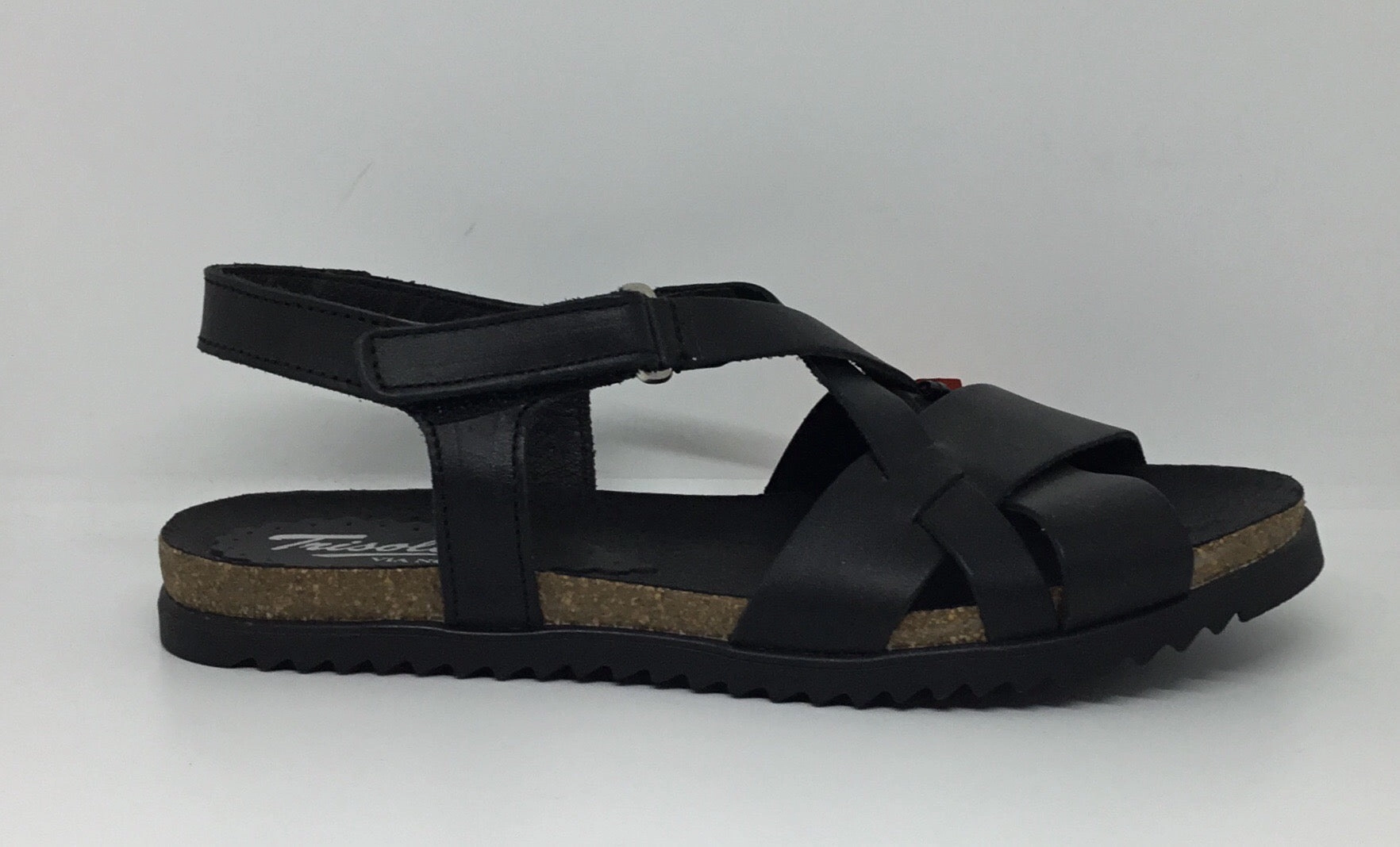 Trisoles Fargo 674 Black Leather Urban Stroll Daily Mobility