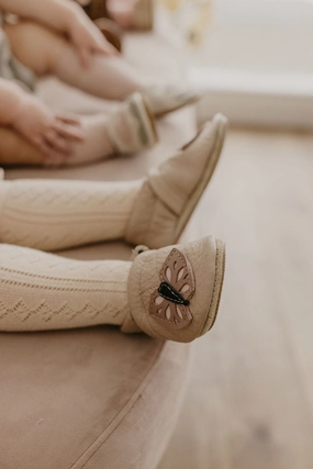 Oyster Butterflies // Cute Critters Leather Shoes Baby and Toddler High Heels With Arch Support