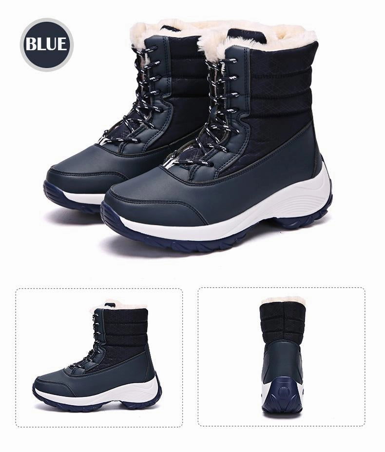 Parent-child series non-slip, waterproof, warm and velvet snow boots Adidas Racing Shoes Running