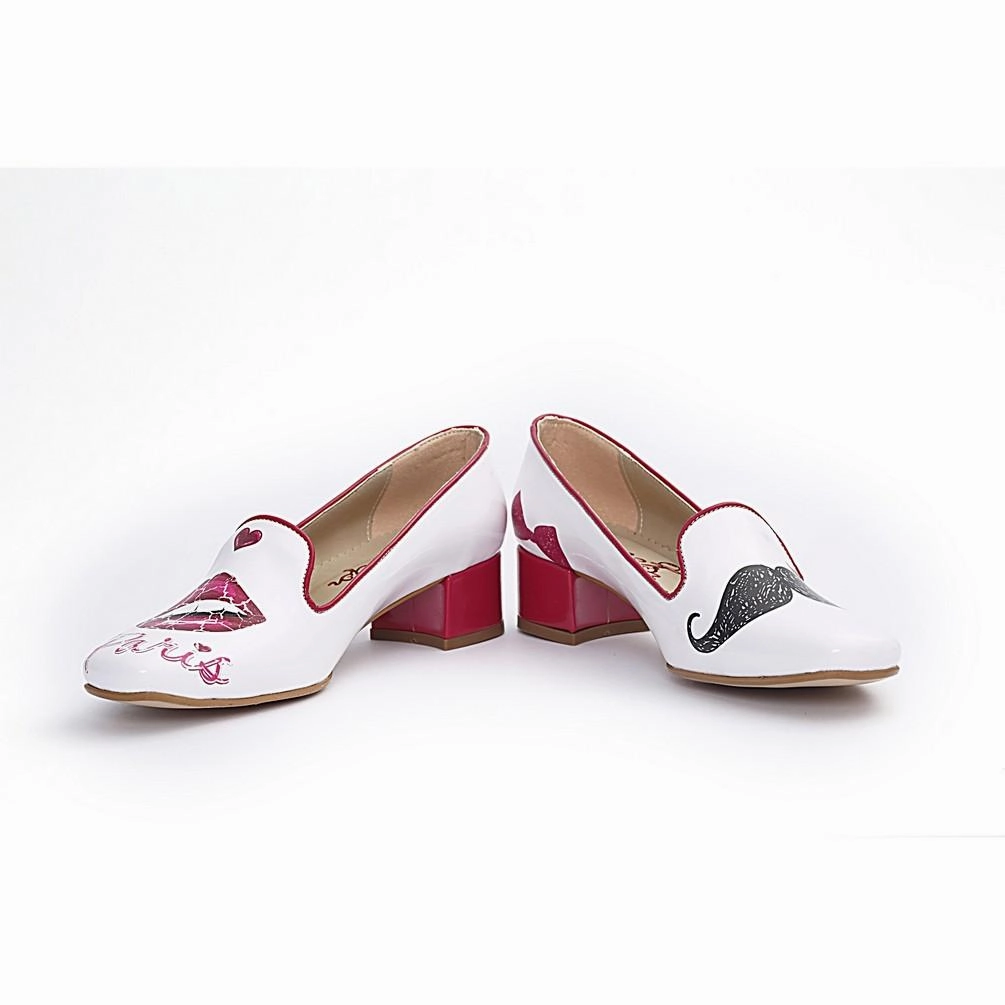 Paris Career Heel Shoes BYZ205 Bold Neon