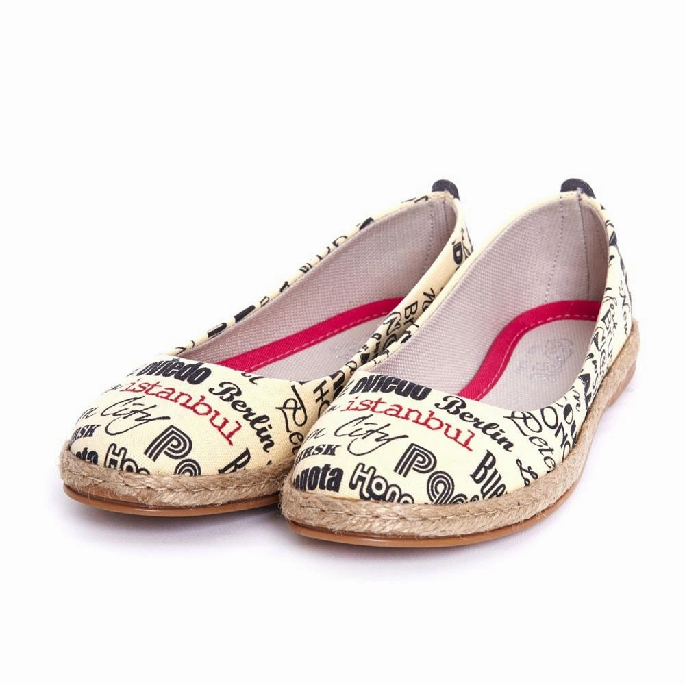 Anytime Go Work Life Cities Ballerinas Shoes FBR1207