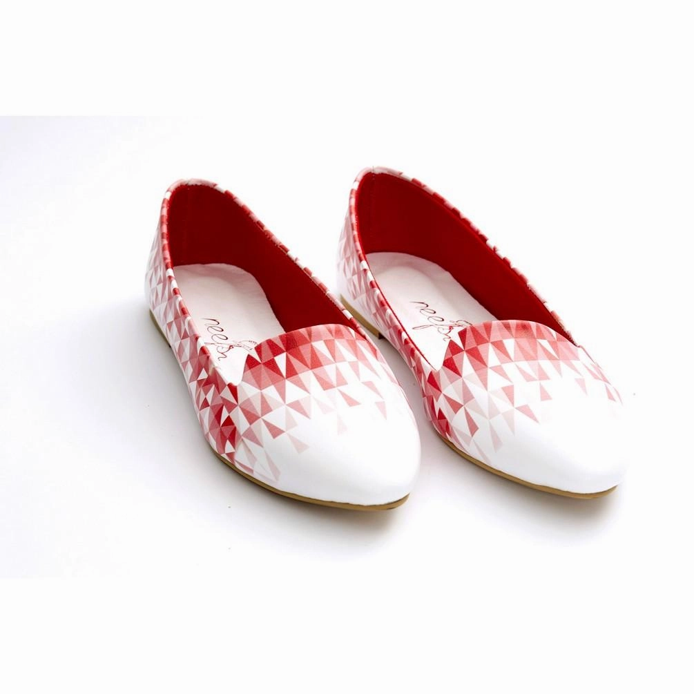Wind Block Nordic Tone Pattern Ballerinas Shoes NBL216