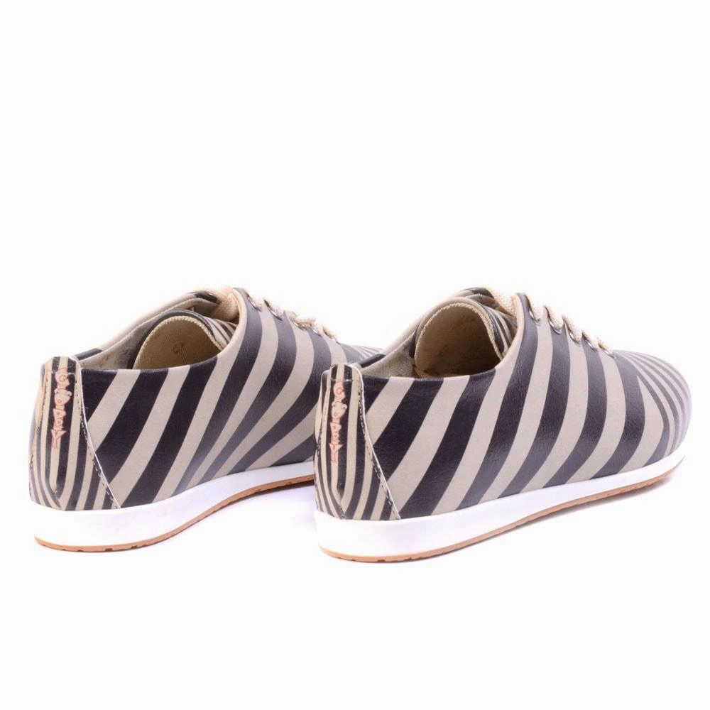 Hill Walk Color Play Pattern Ballerinas Shoes SLV189
