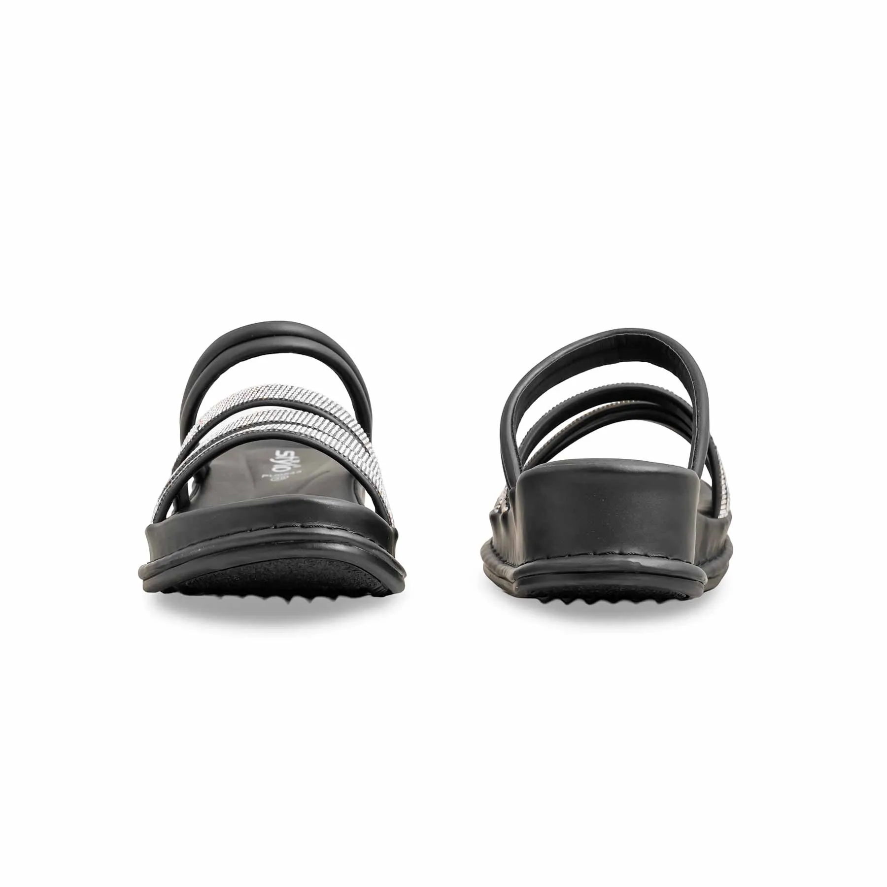 Black Formal Slipper PU0543 Childrens Shark Slippers