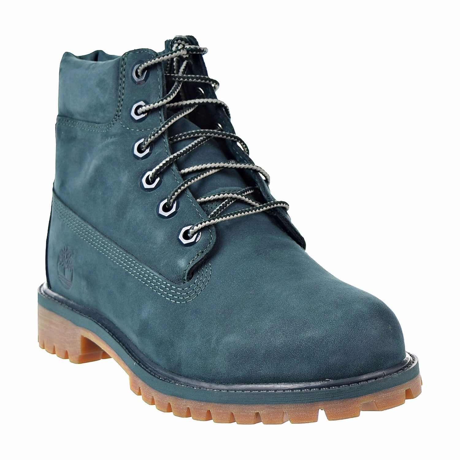 Timberland 6 Inch Premium Junior's Boot Dark Green Suede Boots Chelsea